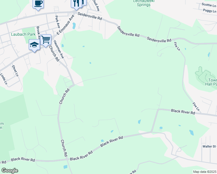map of restaurants, bars, coffee shops, grocery stores, and more near 1826 Alder Lane in Bethlehem