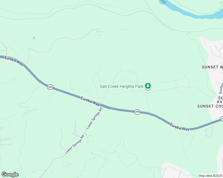 map of restaurants, bars, coffee shops, grocery stores, and more near 4466 Eureka Way in Redding