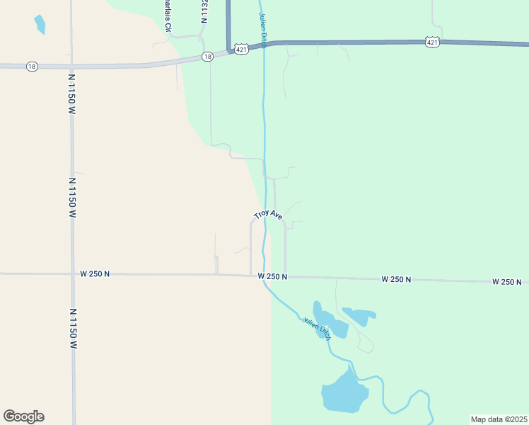 map of restaurants, bars, coffee shops, grocery stores, and more near 2891 Troy Avenue in Delphi