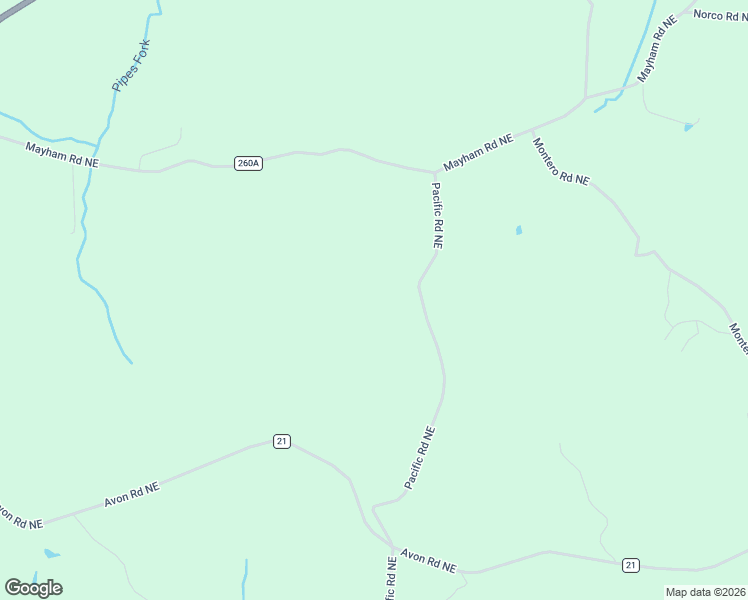 map of restaurants, bars, coffee shops, grocery stores, and more near 1105 Pacific Road Northeast in Carrollton