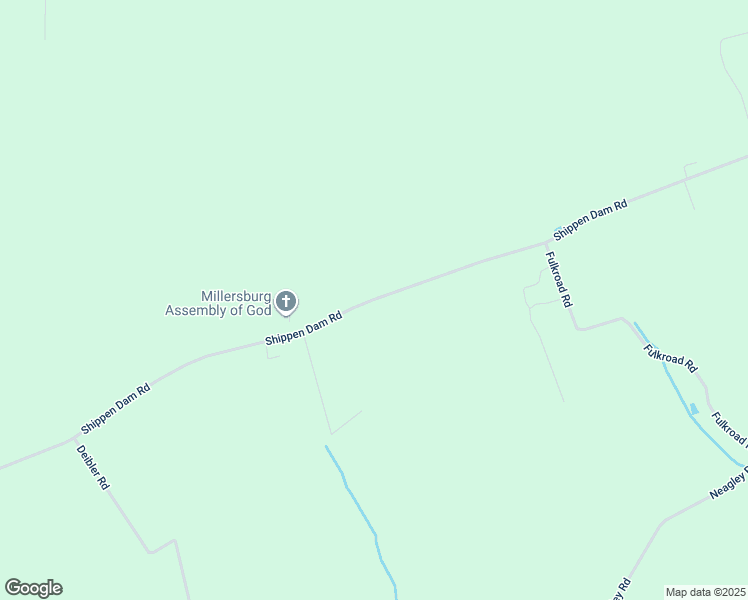 map of restaurants, bars, coffee shops, grocery stores, and more near Shippen Dam Rd in Millersburg