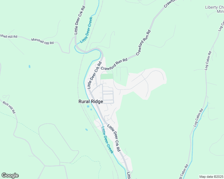 map of restaurants, bars, coffee shops, grocery stores, and more near 15 4th Alley in Rural Ridge