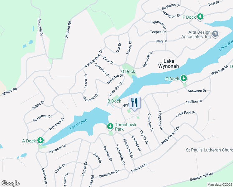 map of restaurants, bars, coffee shops, grocery stores, and more near 942 Lone Star Drive in Auburn