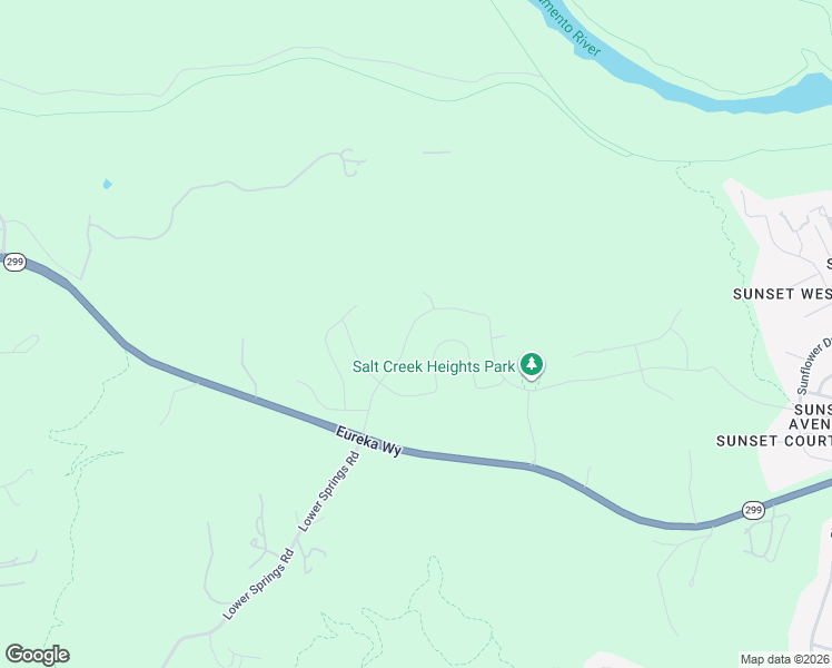 map of restaurants, bars, coffee shops, grocery stores, and more near 4466 Eureka Way in Redding