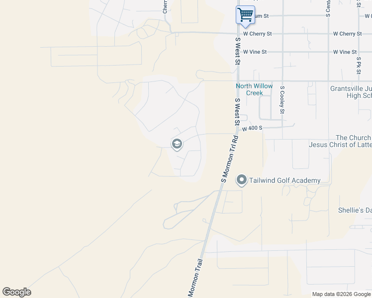 map of restaurants, bars, coffee shops, grocery stores, and more near Unnamed Road in Grantsville