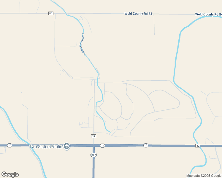 map of restaurants, bars, coffee shops, grocery stores, and more near 2889 Branding Iron Drive in Severance