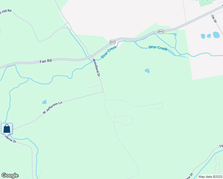 map of restaurants, bars, coffee shops, grocery stores, and more near 533 Woodland Drive in Auburn