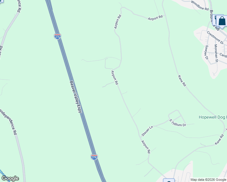 map of restaurants, bars, coffee shops, grocery stores, and more near 1173 Airport Road in Aliquippa