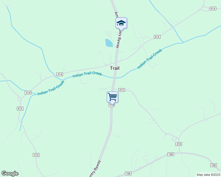 map of restaurants, bars, coffee shops, grocery stores, and more near 6613 Ohio 515 in Dundee
