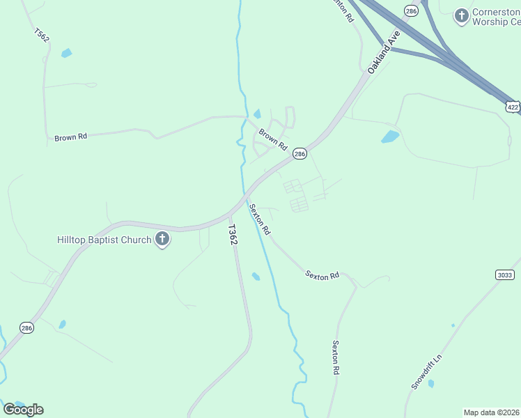 map of restaurants, bars, coffee shops, grocery stores, and more near 55 Sexton Road in Indiana