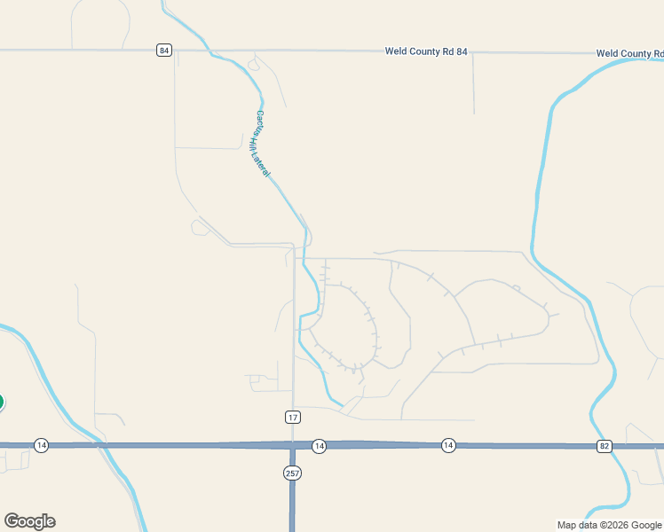 map of restaurants, bars, coffee shops, grocery stores, and more near 2889 Branding Iron Drive in Severance