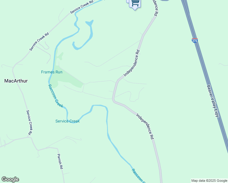 map of restaurants, bars, coffee shops, grocery stores, and more near 861 Arrow Lane in Aliquippa