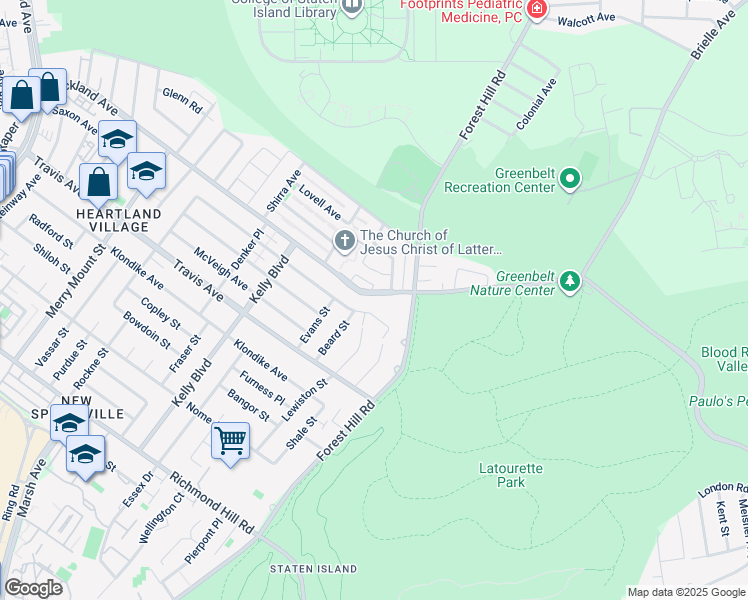 map of restaurants, bars, coffee shops, grocery stores, and more near 918 Rockland Avenue in Staten Island