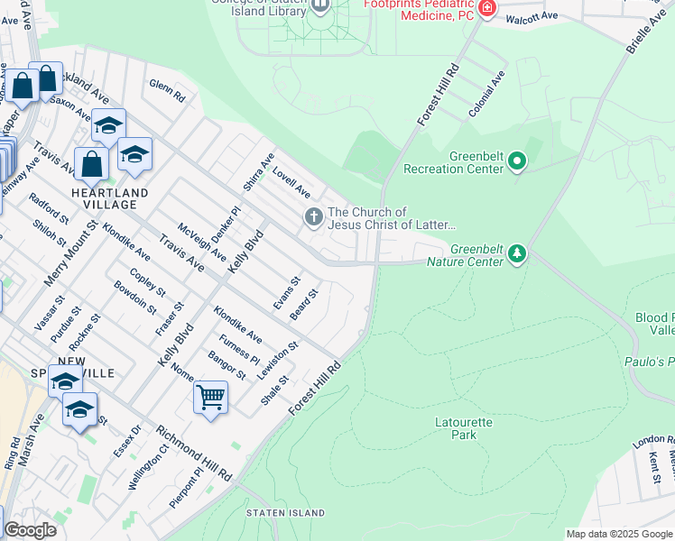 map of restaurants, bars, coffee shops, grocery stores, and more near 918 Rockland Avenue in Staten Island