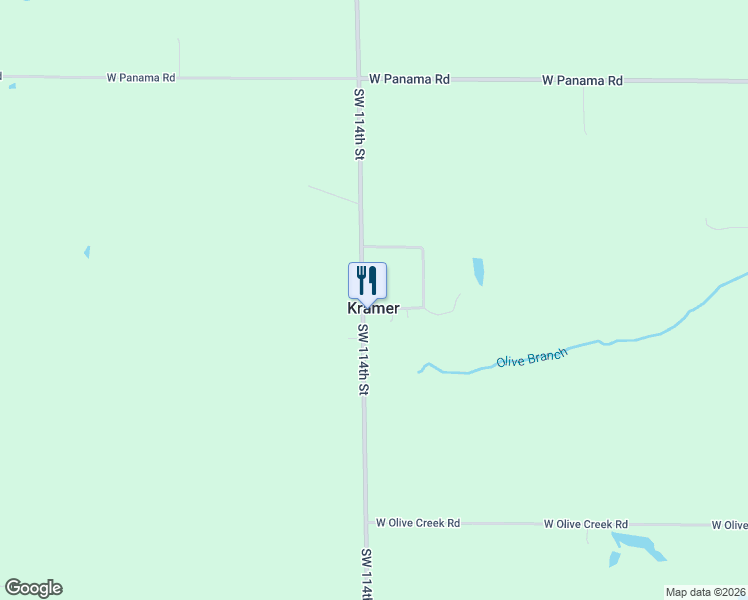 map of restaurants, bars, coffee shops, grocery stores, and more near in Kramer