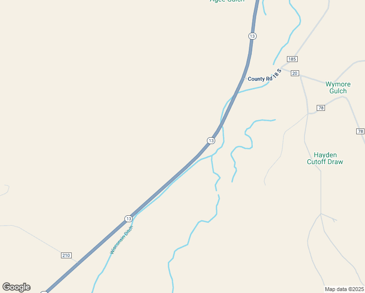 map of restaurants, bars, coffee shops, grocery stores, and more near 35983-36999 Highway 13 in Craig