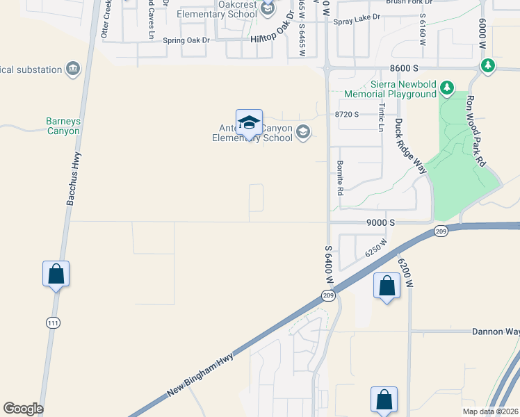 map of restaurants, bars, coffee shops, grocery stores, and more near in West Jordan