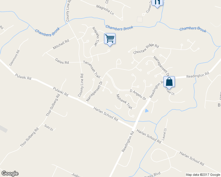map of restaurants, bars, coffee shops, grocery stores, and more near 7 Cheyenne Trail in Somerville