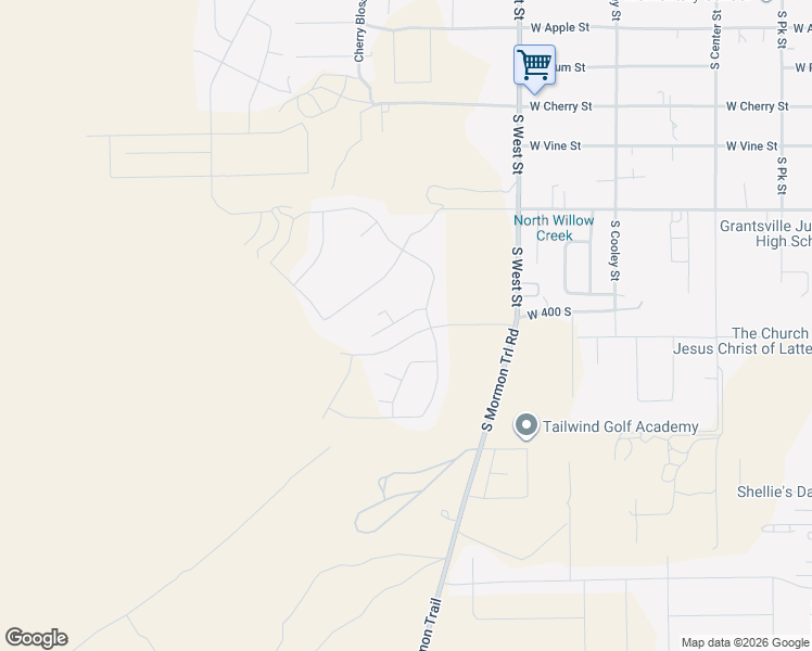 map of restaurants, bars, coffee shops, grocery stores, and more near 523 West Trejo Ridge Circle in Grantsville
