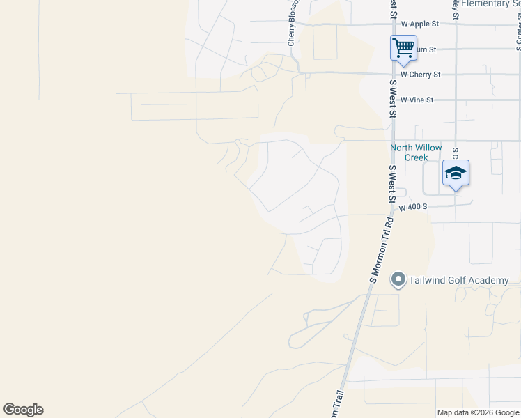 map of restaurants, bars, coffee shops, grocery stores, and more near 382 South Amber Field Drive in Grantsville