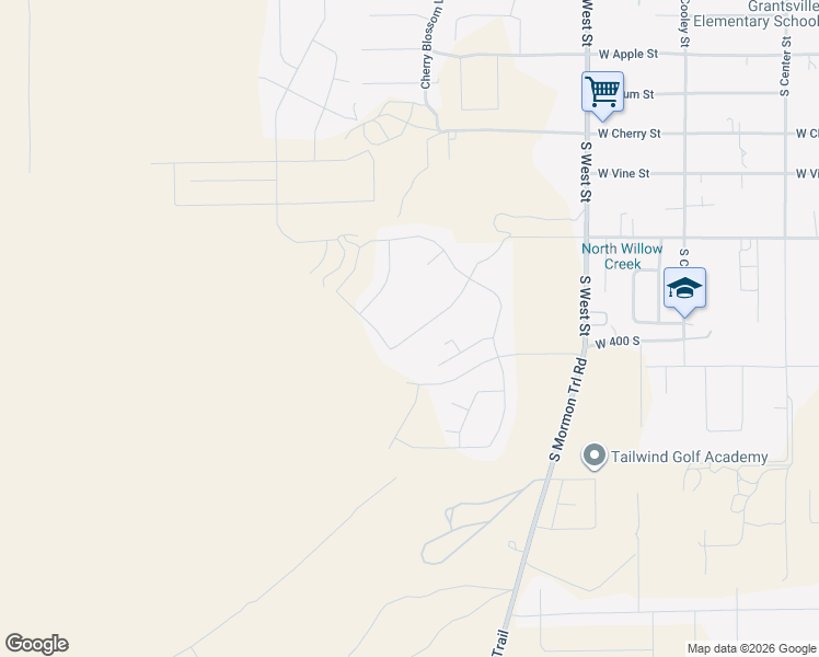 map of restaurants, bars, coffee shops, grocery stores, and more near 582 West Durfee Street in Grantsville