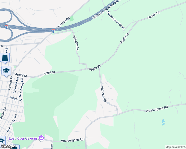 map of restaurants, bars, coffee shops, grocery stores, and more near 2168 Apple Street in Hellertown