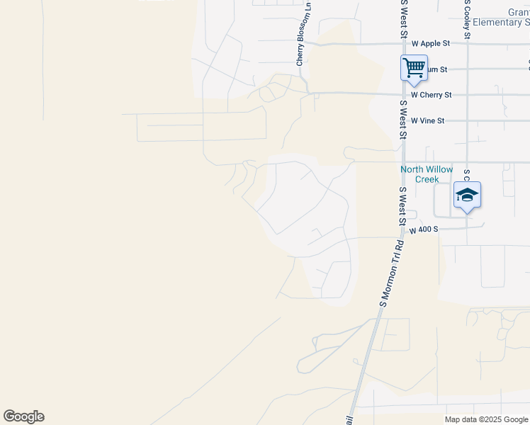 map of restaurants, bars, coffee shops, grocery stores, and more near 359 South Archwood Way in Grantsville