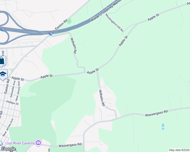 map of restaurants, bars, coffee shops, grocery stores, and more near 3720 Wilhelm Road in Hellertown