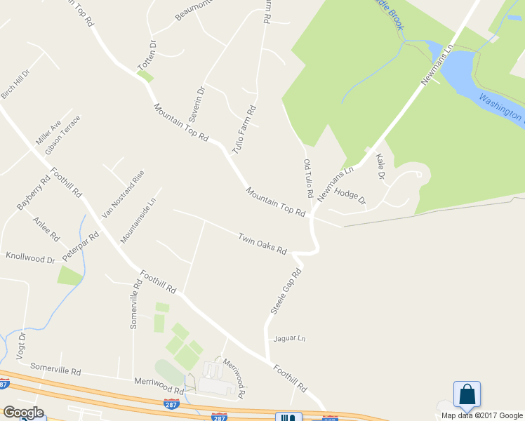 map of restaurants, bars, coffee shops, grocery stores, and more near 1926 Mountain Top Road in Bridgewater Township