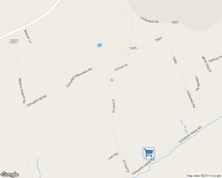 map of restaurants, bars, coffee shops, grocery stores, and more near 333 South Front Street in Schuylkill Haven