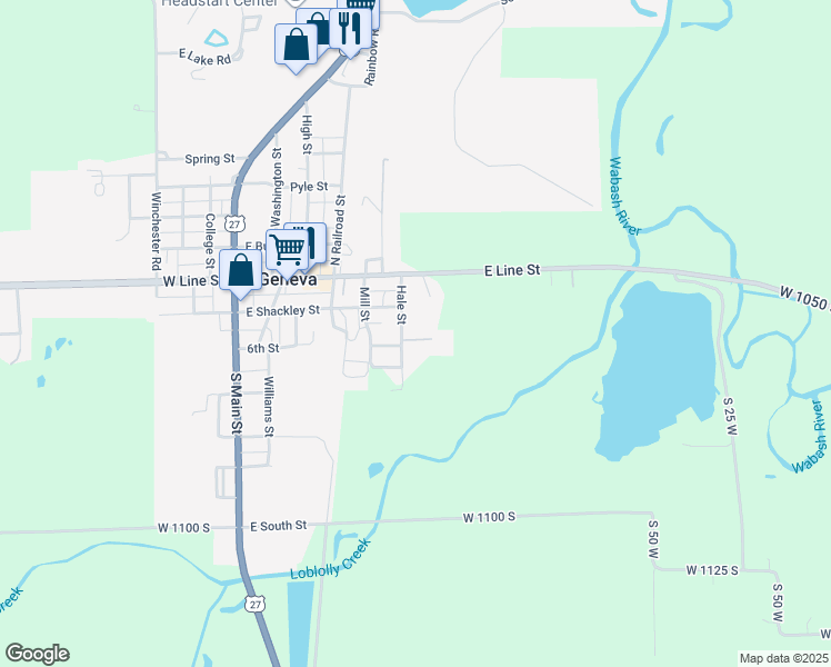 map of restaurants, bars, coffee shops, grocery stores, and more near 295 Hale Street in Geneva