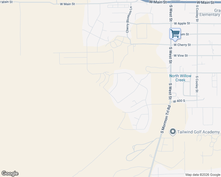 map of restaurants, bars, coffee shops, grocery stores, and more near 382 South Amber Field Drive in Grantsville
