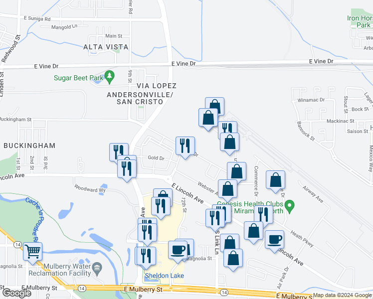 map of restaurants, bars, coffee shops, grocery stores, and more near 1163 Duff Drive in Fort Collins
