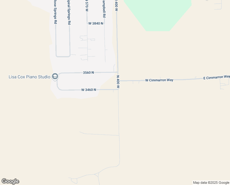 map of restaurants, bars, coffee shops, grocery stores, and more near 431 West 3460 North in Erda