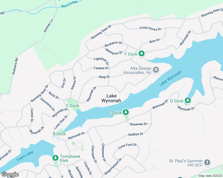 map of restaurants, bars, coffee shops, grocery stores, and more near 1467 Wynonah Drive in Auburn