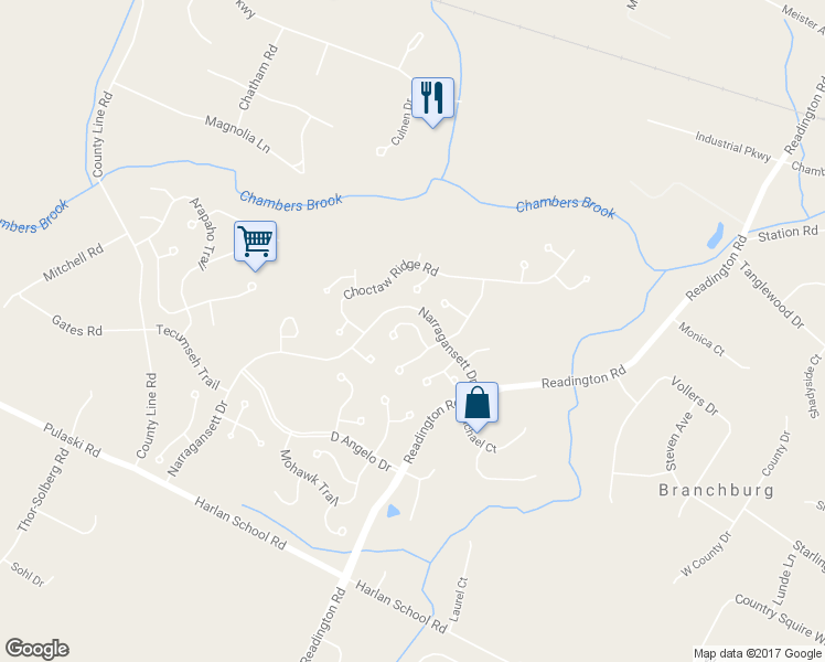 map of restaurants, bars, coffee shops, grocery stores, and more near 7 Dakota Trail in Somerville
