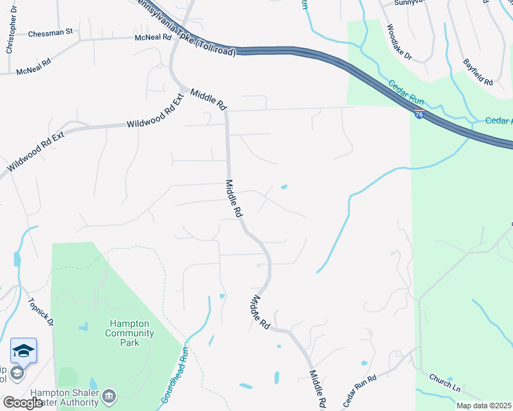 map of restaurants, bars, coffee shops, grocery stores, and more near 4661 Keswick Court in Hampton Township