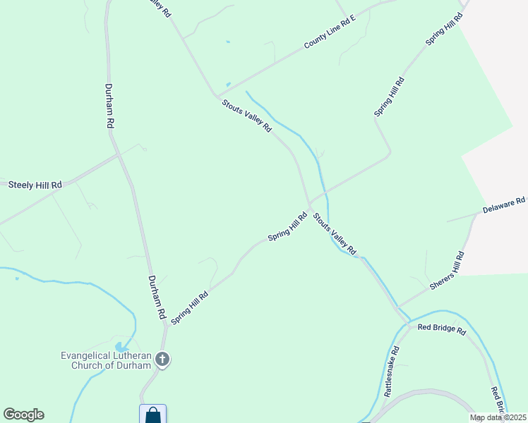 map of restaurants, bars, coffee shops, grocery stores, and more near 917 Spring Hill Road in Riegelsville