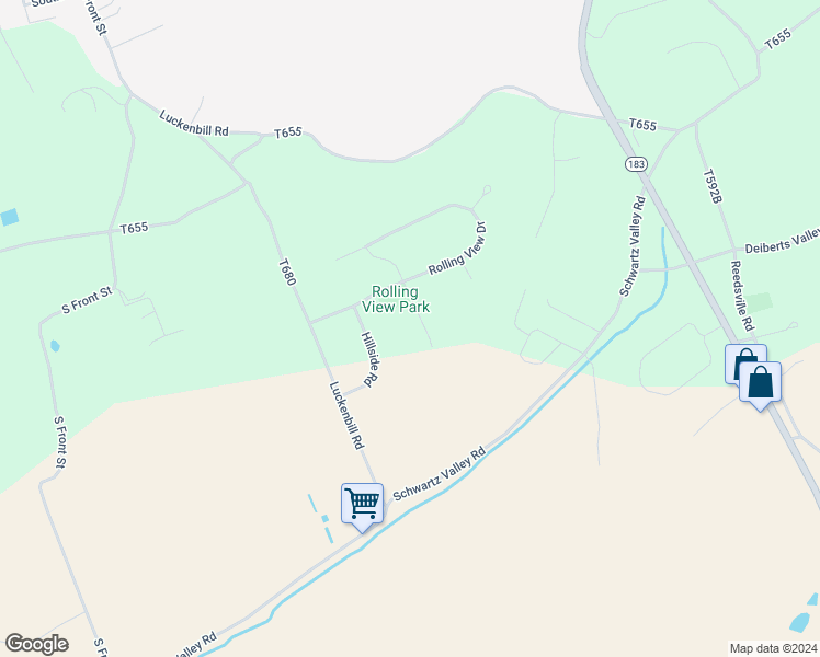 map of restaurants, bars, coffee shops, grocery stores, and more near 30 White Dog Drive in Schuylkill Haven