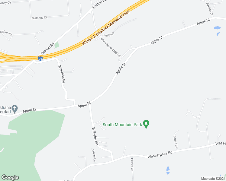 map of restaurants, bars, coffee shops, grocery stores, and more near 2226 Apple Street in Hellertown