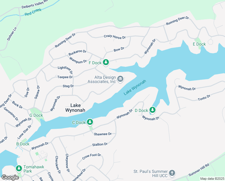 map of restaurants, bars, coffee shops, grocery stores, and more near 1510 Wynonah Drive in Auburn