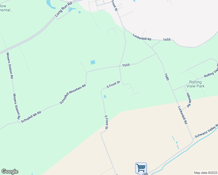 map of restaurants, bars, coffee shops, grocery stores, and more near 333 South Front Street in Schuylkill Haven