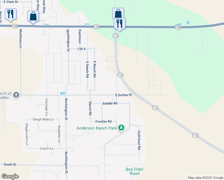 map of restaurants, bars, coffee shops, grocery stores, and more near 522 East Street in Grantsville