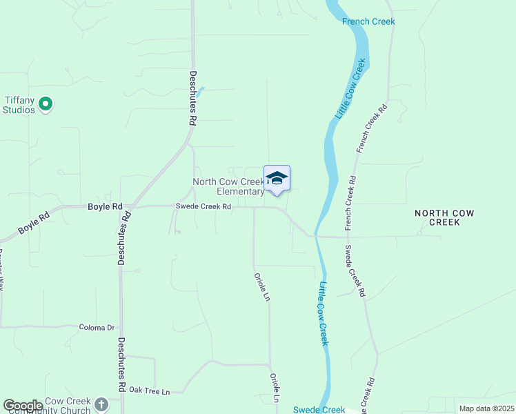 map of restaurants, bars, coffee shops, grocery stores, and more near 10619 Swede Creek Road in Palo Cedro