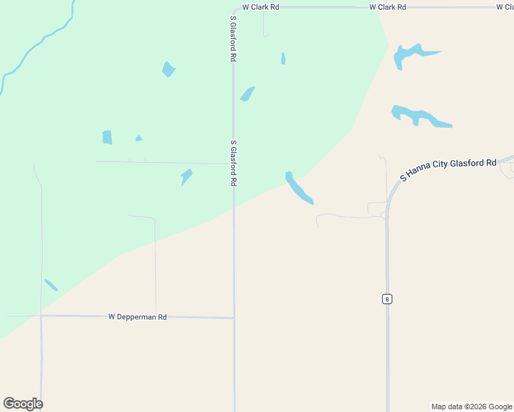 map of restaurants, bars, coffee shops, grocery stores, and more near 8214 South Glasford Road in Glasford