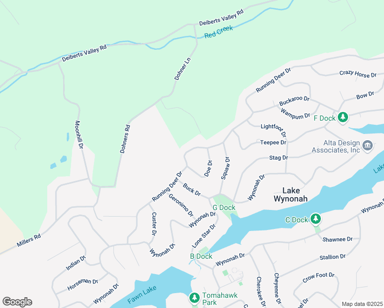 map of restaurants, bars, coffee shops, grocery stores, and more near 1290 Running Deer Drive in Auburn