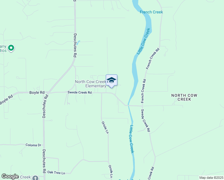 map of restaurants, bars, coffee shops, grocery stores, and more near 10619 Swede Creek Road in Palo Cedro