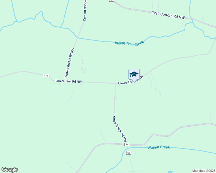 map of restaurants, bars, coffee shops, grocery stores, and more near 7464 Cement Bridge Road Northwest in Dundee