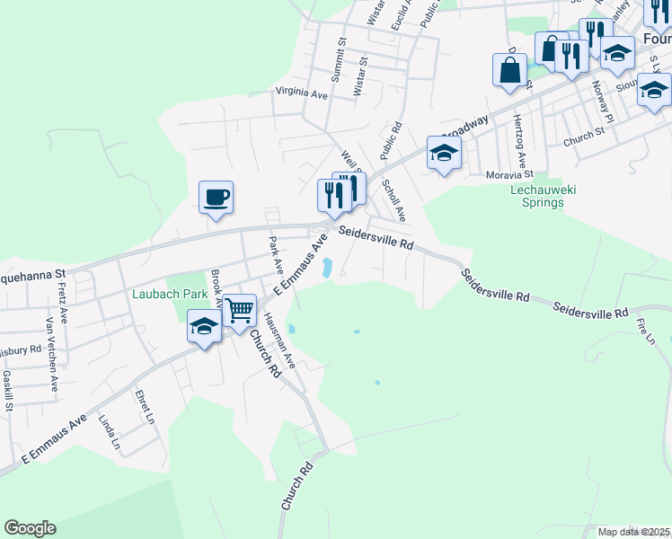 map of restaurants, bars, coffee shops, grocery stores, and more near 859 Nantucket Circle in Bethlehem