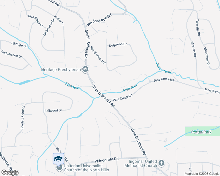 map of restaurants, bars, coffee shops, grocery stores, and more near 1100 Pine Lane in Franklin Park
